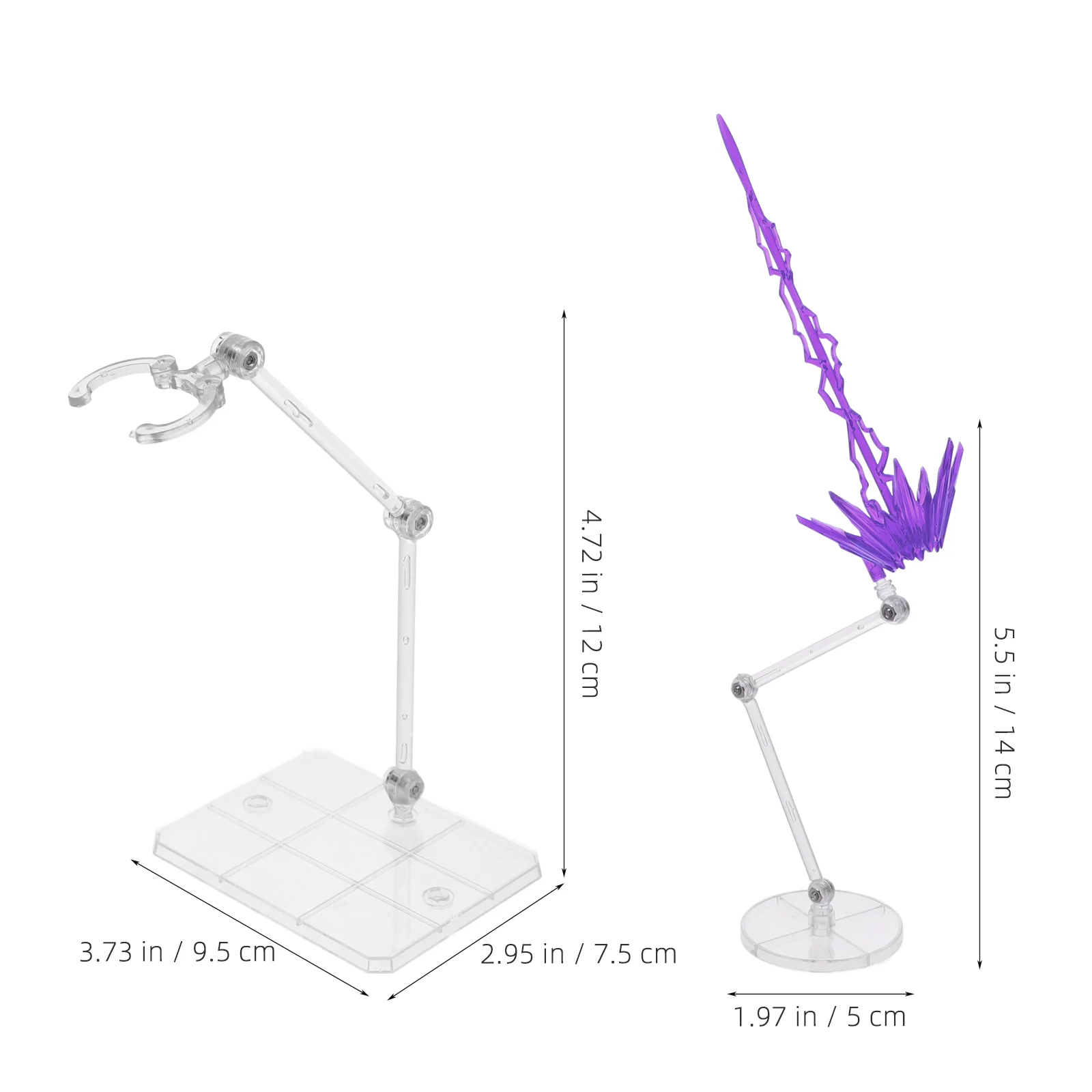 Model Speciale effecten Accessoires Displaystandaard Steunbeugel Actiefiguurhouder Plastic poppenwinkelbenodigdheden Basis