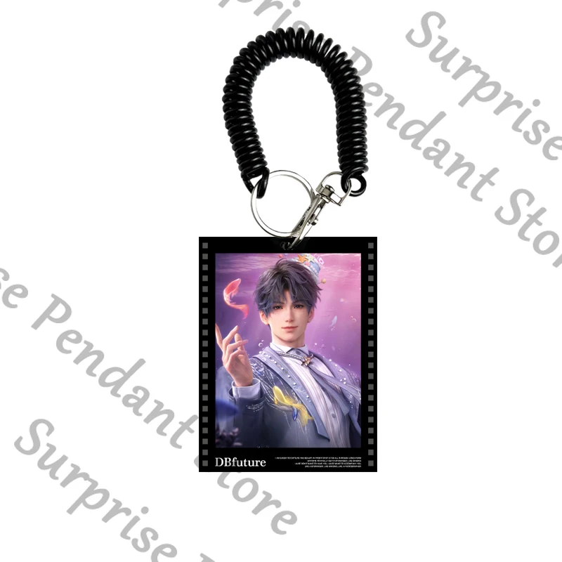 Anime amor e espaço profundo rafayel cosplay dos desenhos animados chaveiro mascote filmes reversão pingente ornamento acessório chaveiro ambido presente