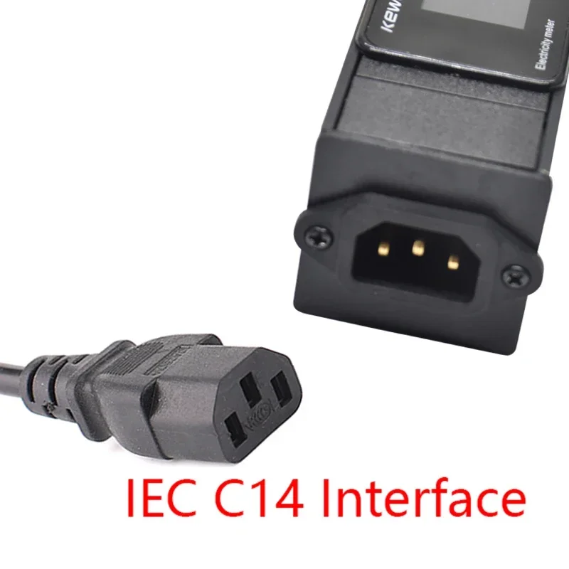 C14 interface Power Strip Power Energy Volt Watt Kwh Meter 2/3/4/5/6/7/8/9/10/11 Universal Socket extension electrica