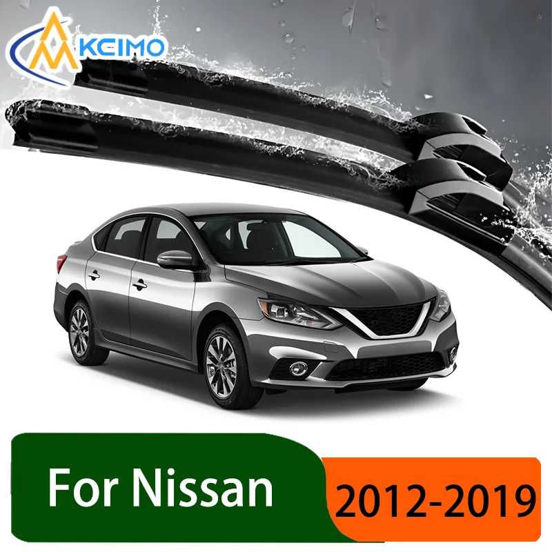 

Silent Black Front Rear Wiper Blades Set for Nissan Sentra B17 2012-2019 Auto Windscreen Windshield Window Wiper Accessories