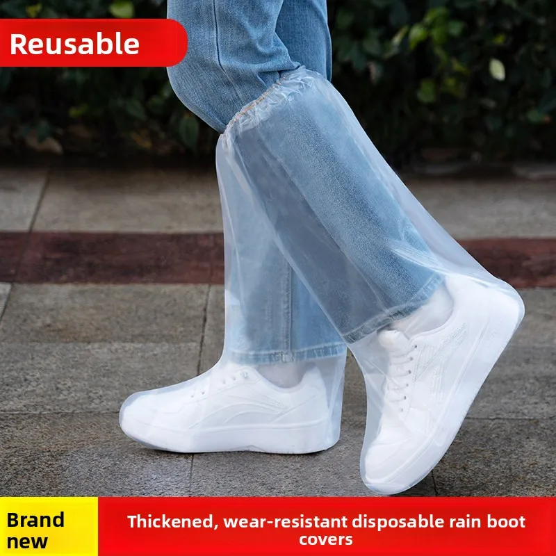cubrezapatos-desechables-de-tubo-alto-para-lluvia-impermeables-antideslizantes-engrosados-transparentes-para-exteriores