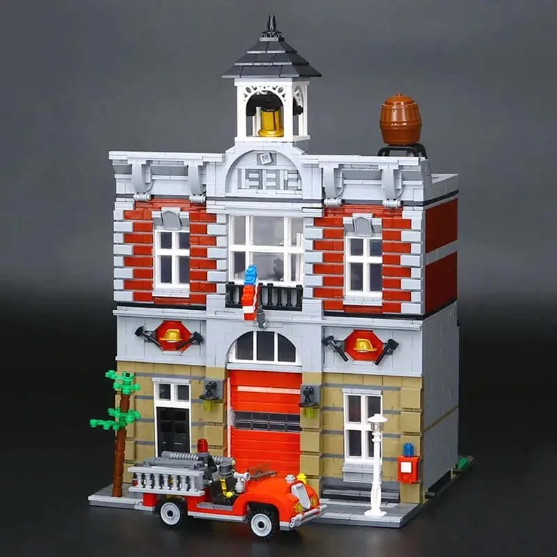 2231 PCS Fire Brigade Model Building Blocks Bricks Children Sets Toys Birthday Christmas Gifts Compatible 10197 15004