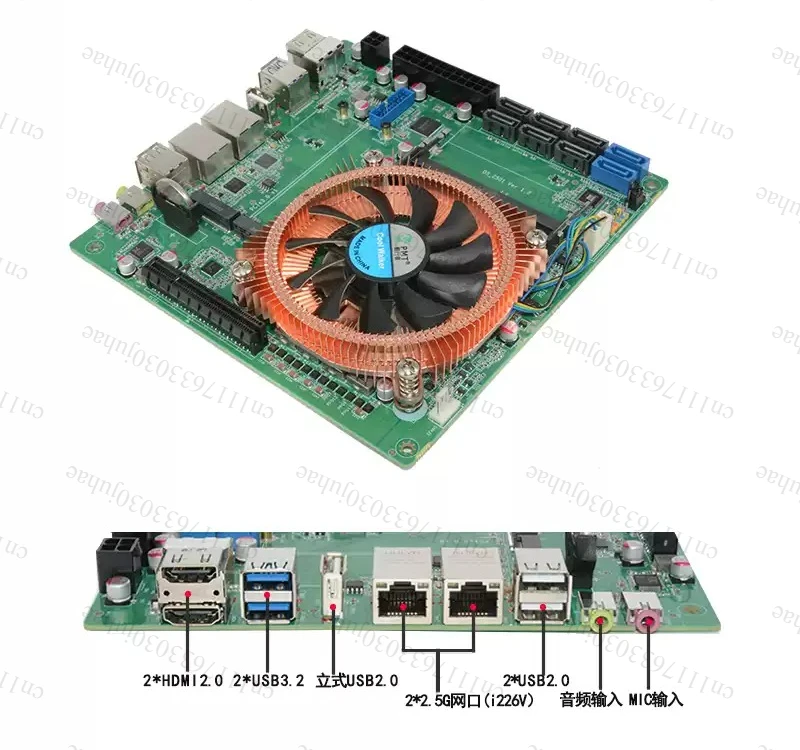 5825U expandable 10G 8-bit NAS motherboard, machine vision industrial control ITX motherboard