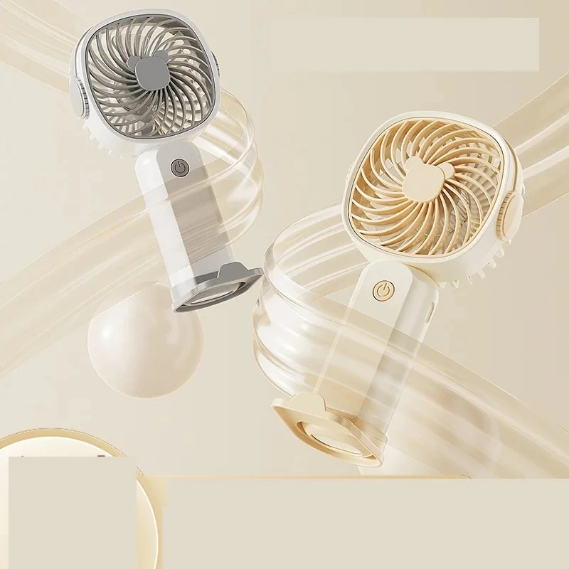 พัดลม USB มือถือแบบชาร์จได้พัดลมแบบพกพาขนาดเล็กเครื่องทำความเย็นขนาดเล็กตั้งโต๊ะพัดลมระบายความร้อนกลางแจ้งพัดลมระบายอากาศพัดลมมือถือสำหรับเดินทาง