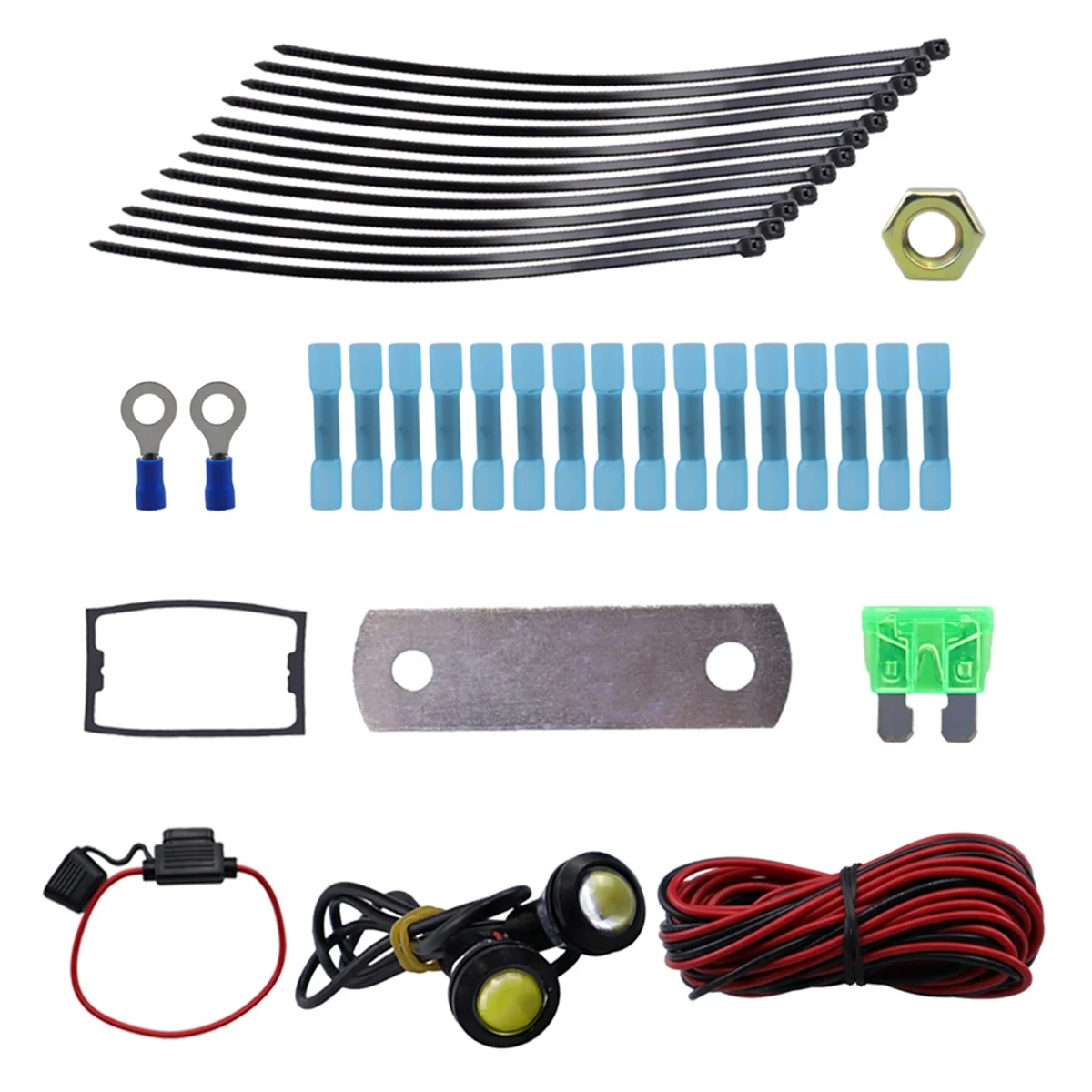 Kit de señal de giro ATV UTV clásico, luz de señal de giro Universal con interruptor de giro de columna, Kit de intermitente LED de bocina 60D