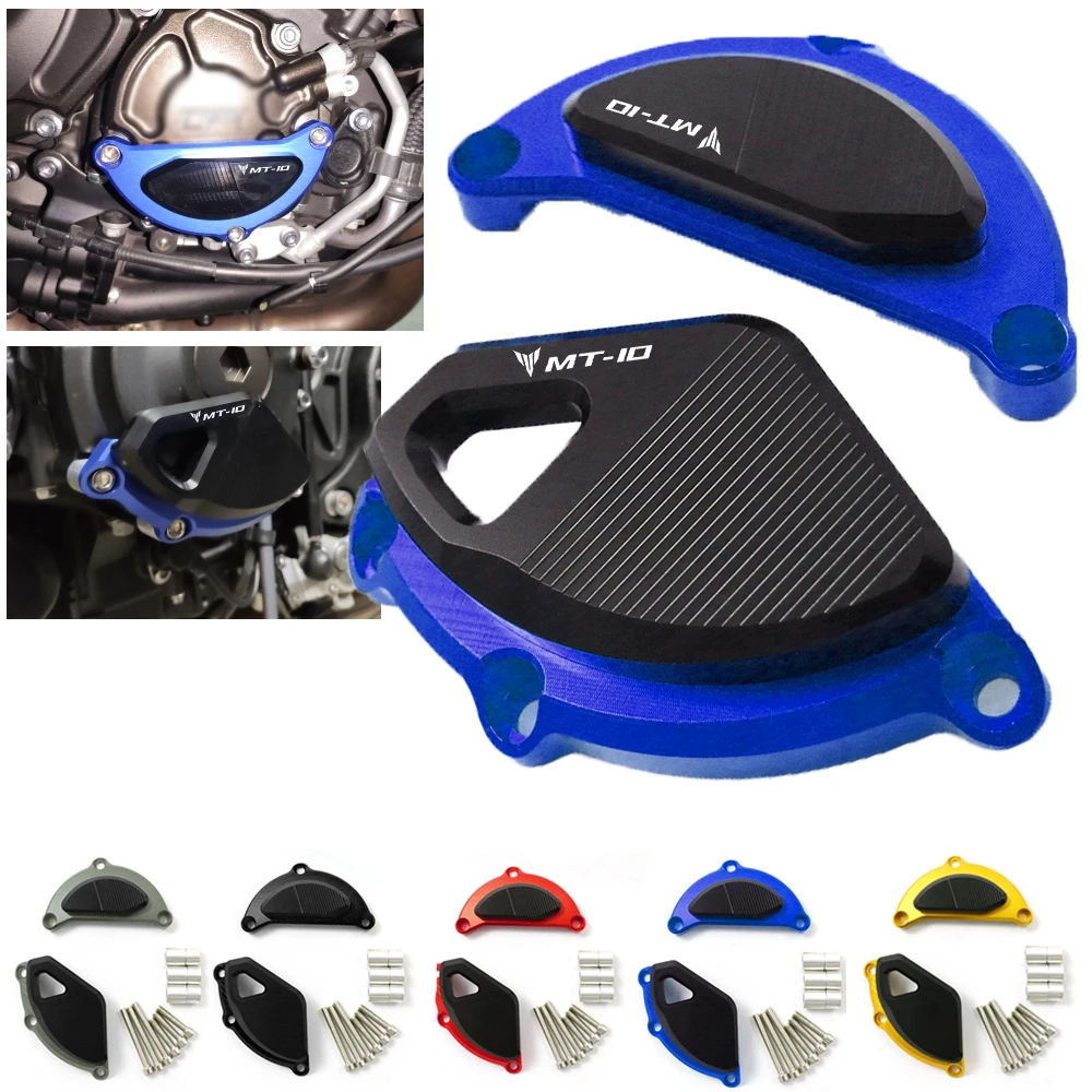 Motorcycle Engine Case Stator Cover Protection Frame Sliders Fairing Guard Pad For Yamaha MT-10 MT10 MT FZ 10 FZ-10 2015-2022