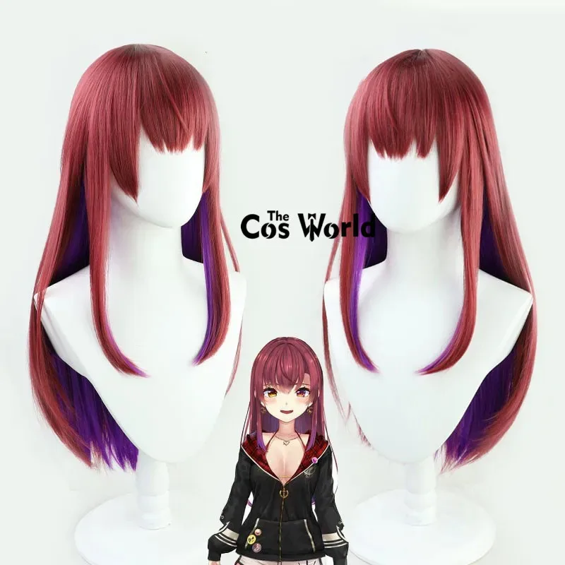 キャンディ-2025youtuber-バーチャル-vtuber-鳳翔マリンアニメコスプレウィッグ繊維耐熱人工毛-ウィッグキャップ