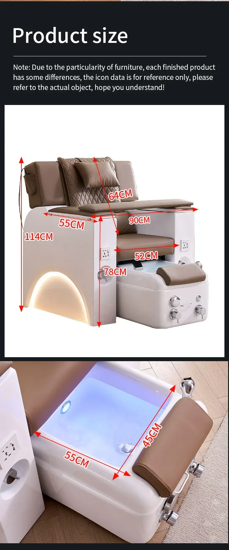 Multi-functional Pedicure Sofa, Pedicure Chair, Pedicure Shop, High-grade Tattoo, Electric Medical Foot Bath Chair