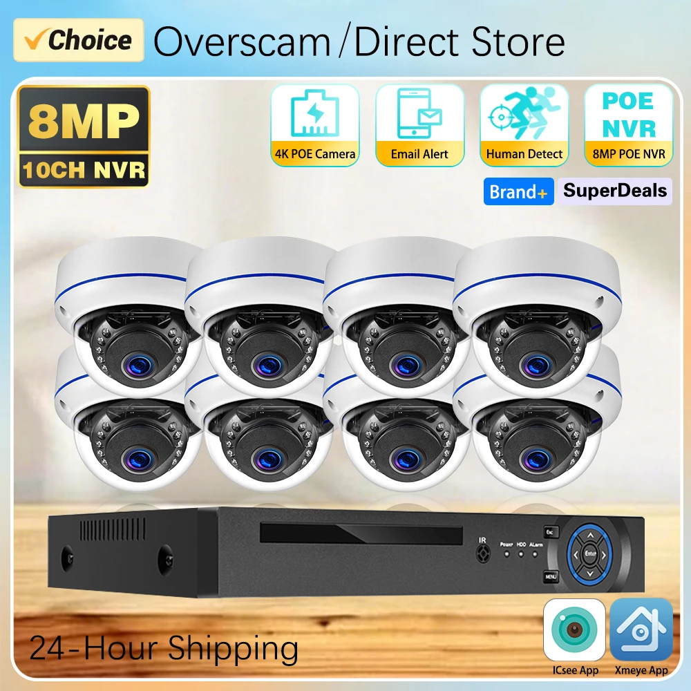 10CH 8CH 4K Poe Sec…