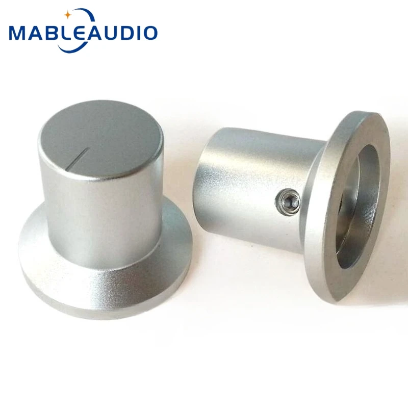 1PCS 30X19X26mm Aluminium Legierung Solide Knopf Gitarre Effektor Volumen Potentiometer HIFI Sound Verstärker Knopf – Detail 4