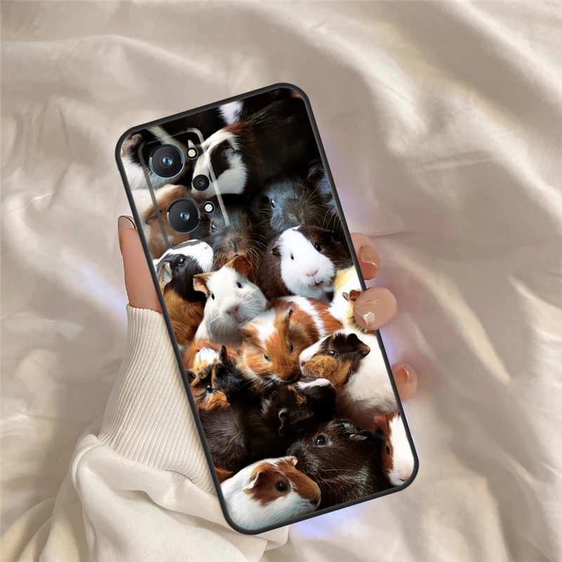 Funda para hámster conejillo de indias para Realme GT7 Pro GT6 C67 C65 C63 C61 C55 C53 C51 C35 C71 C75 10 11 12 13 14 Pro Plus