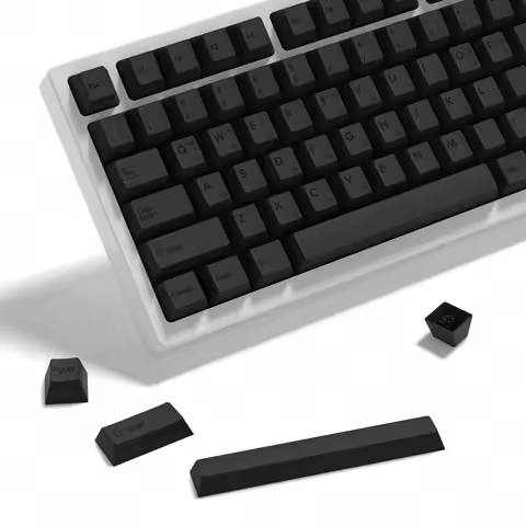 KBDiy Cherry Profile Keycaps PBT GMK Minimal Gray Keycap Mechanical Keyboard Game for MX Switches Custom 139 Keys for 60/87/100