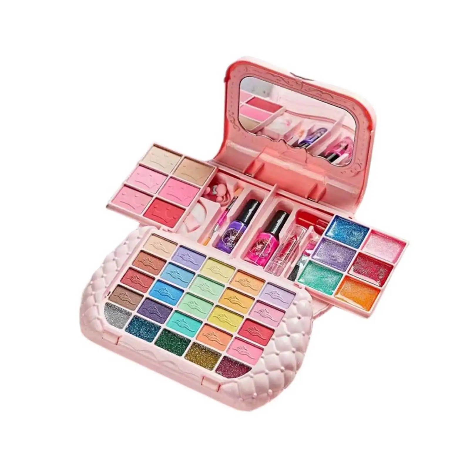 Pretend Play Makeup Beauty Set Makeup Set Toy for Kids Toddlers Age 3 4 5+