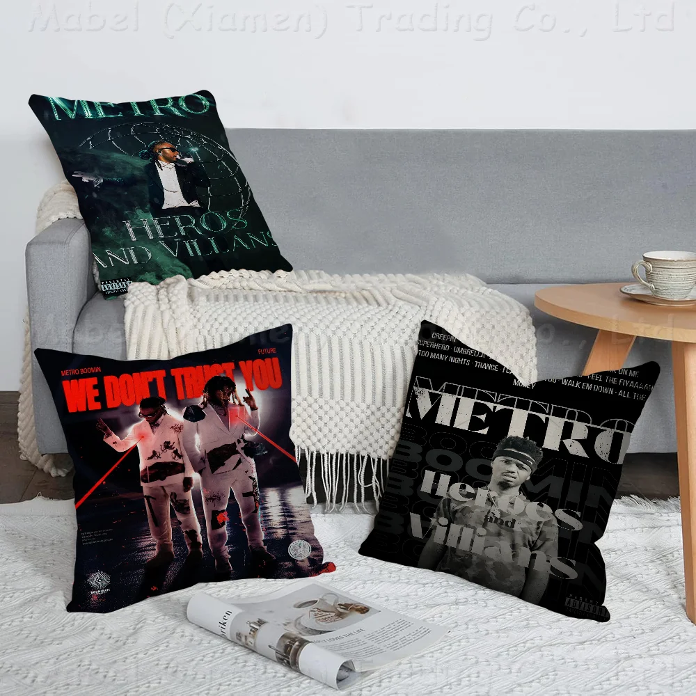 Pop Rapper Metro Boomin Pillow Cover Sofa Cushion Cover Home Room Decoration Children Gift