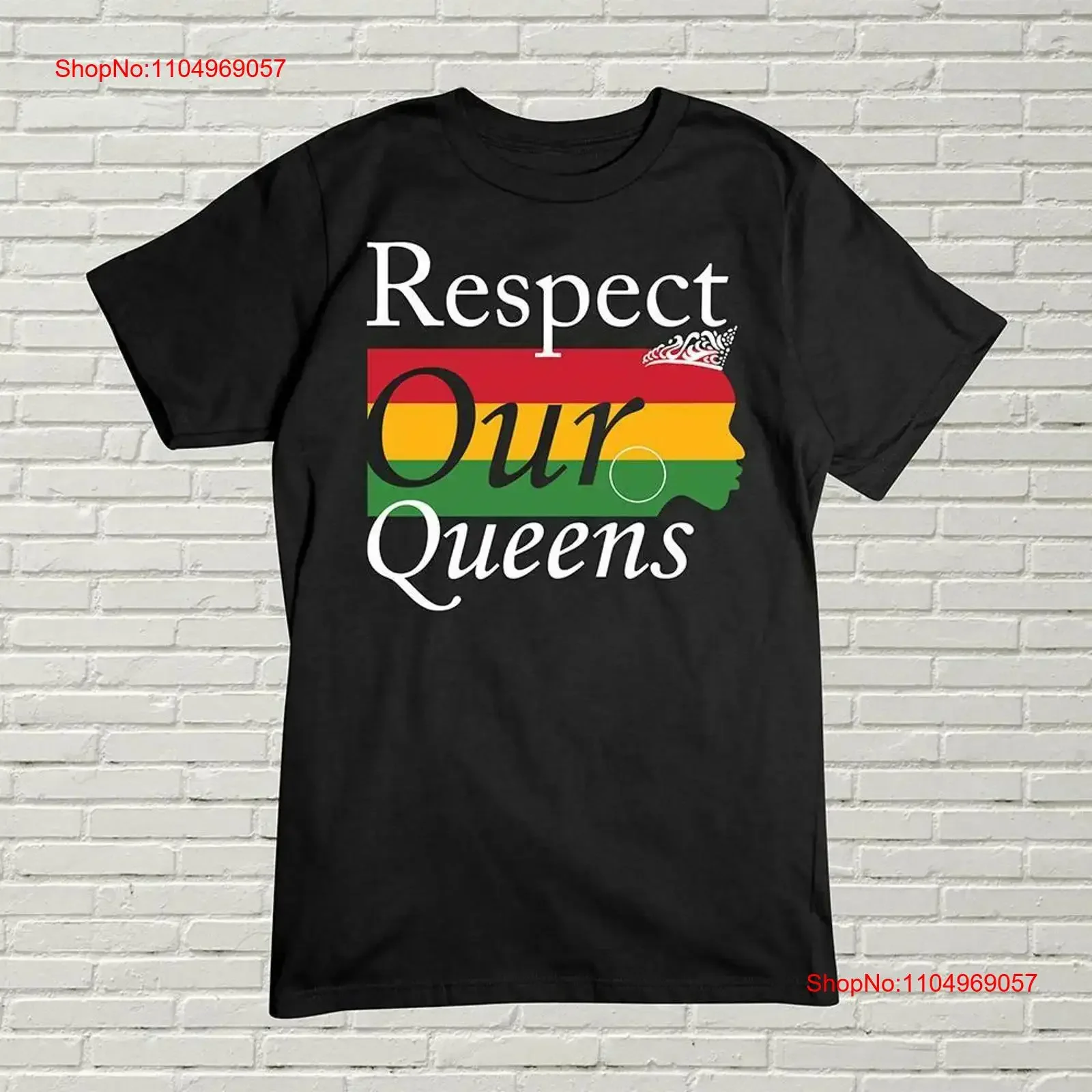 

Black History T Shirt Respect Our Queens vintage Washed Casual Slightly Breathable Stylish streetwear Soft fashion