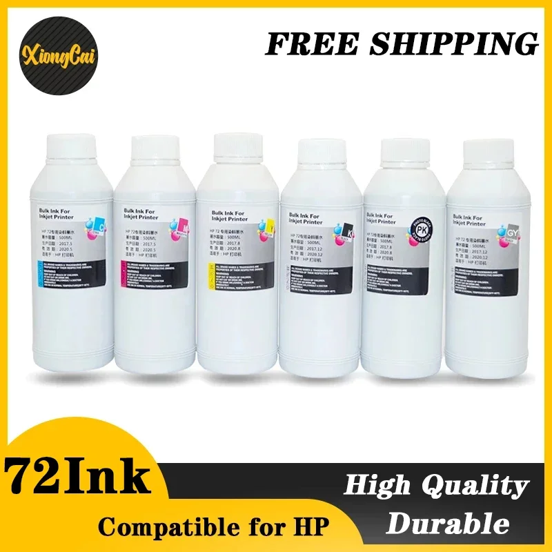 Dye ink for HP72 compatible for HP T610 T620 T770 T790 T795 T1100 T1100S T1100mfp T1120ps T1 120hd T1120sd T1200hd T1300 T2300