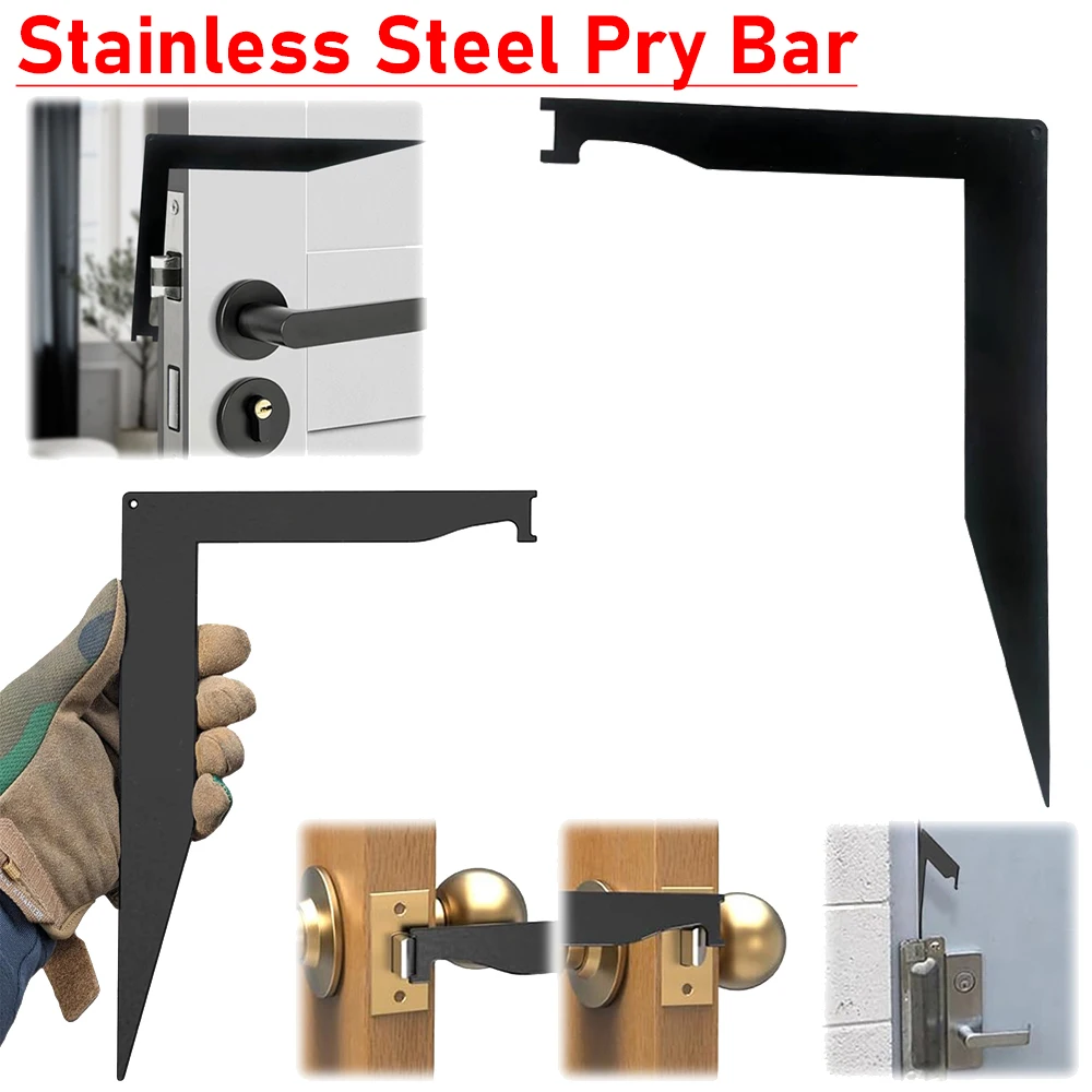 Fire Pick Access Doors Easily Multi-Purpose Practical Firefighter Tool Stainless Steel Pry Bar Leverage Pry Opening Tool