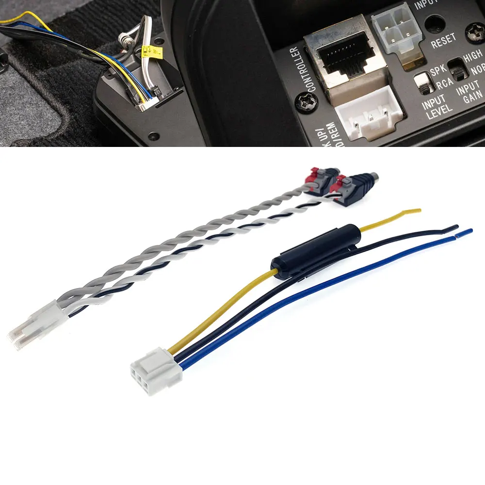 

4 Pin Car Radio Amplifier Subwoofer Speaker RCA Harness Adapter Cable Plug Input For PIONEER TS -WX130DA TS -WX130EA TS -WX140DA
