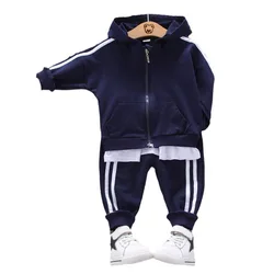 New Spring Autumn Baby Boys Clothes Children Girls Sports Hooded Jacket Pants 2Pcs/Sets Toddler Casual Costume Kids Tracksuits