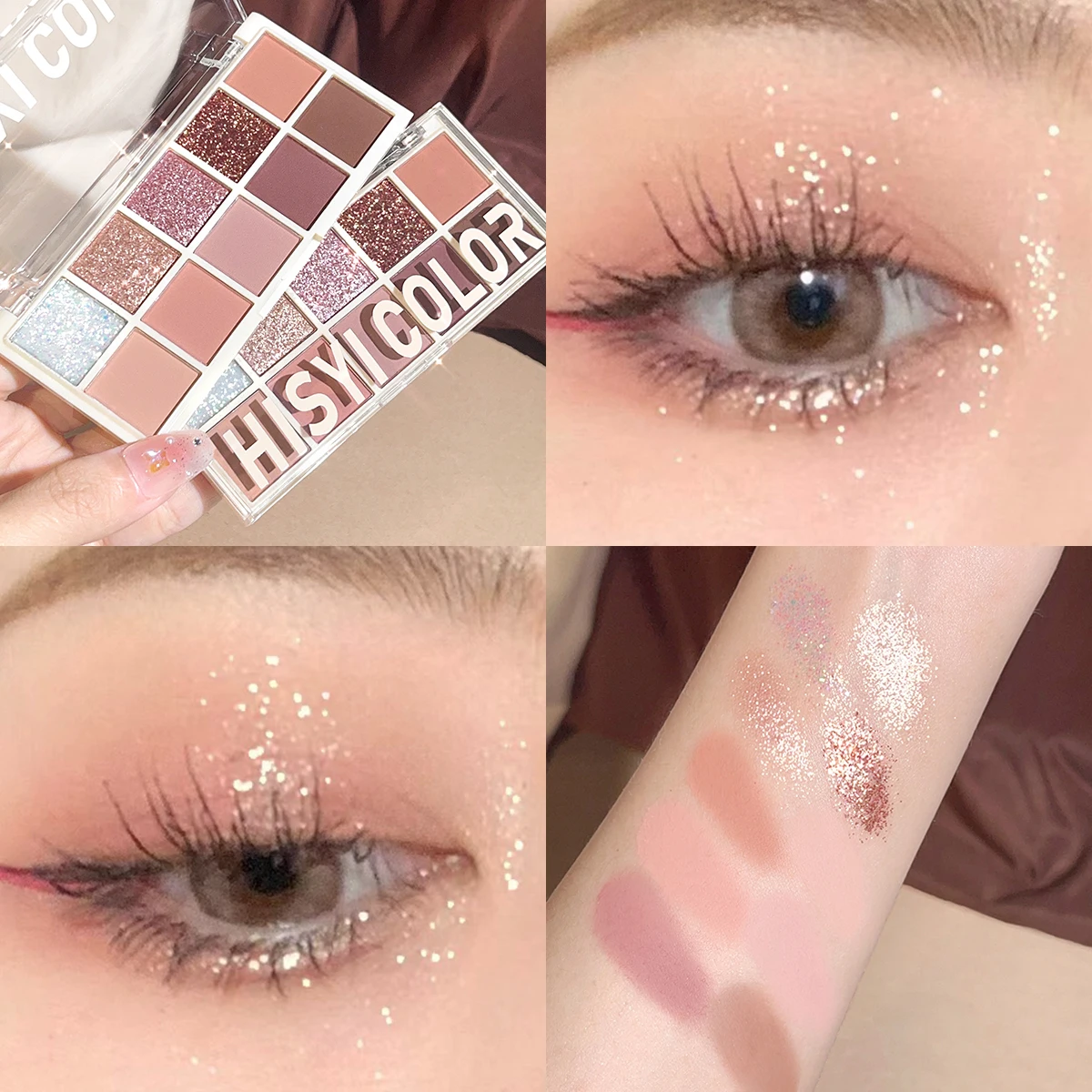 HISYI Star Rejuvenation Ten-Color Eye Shadow Pearl Matte Pink Pure Desire Powder Brown Plate Gentle Daily Cheap Makeup
