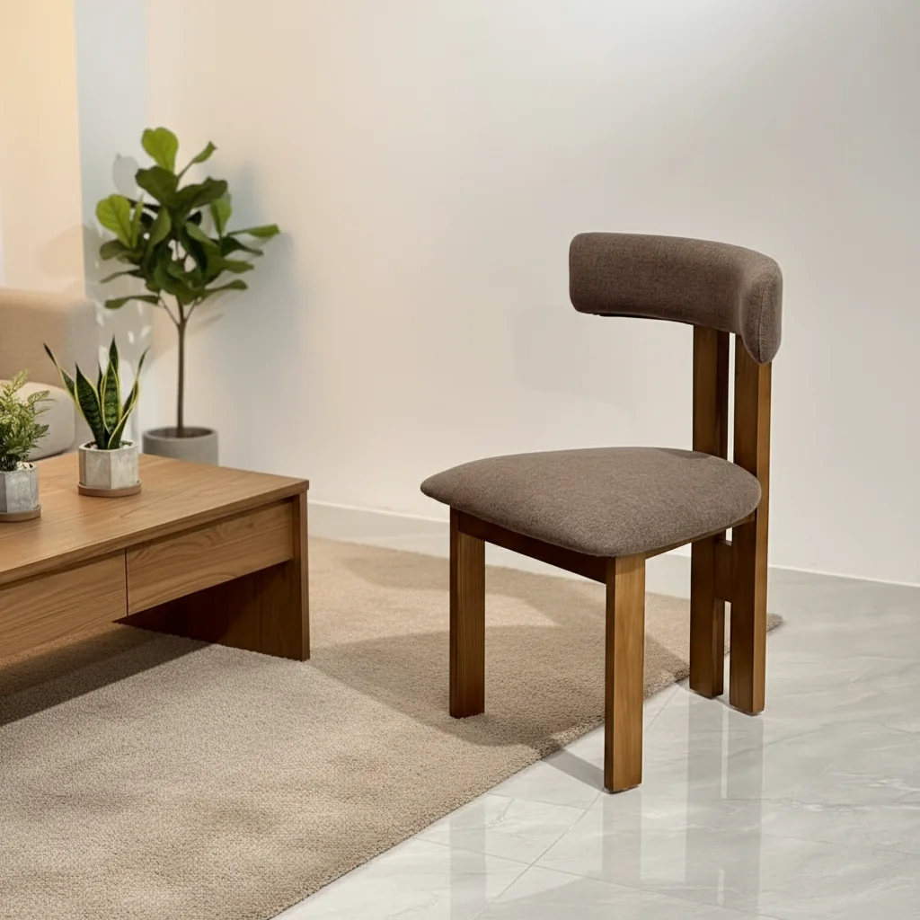 

High back dining chair dining table set restaurant dining chair fabric set for home use