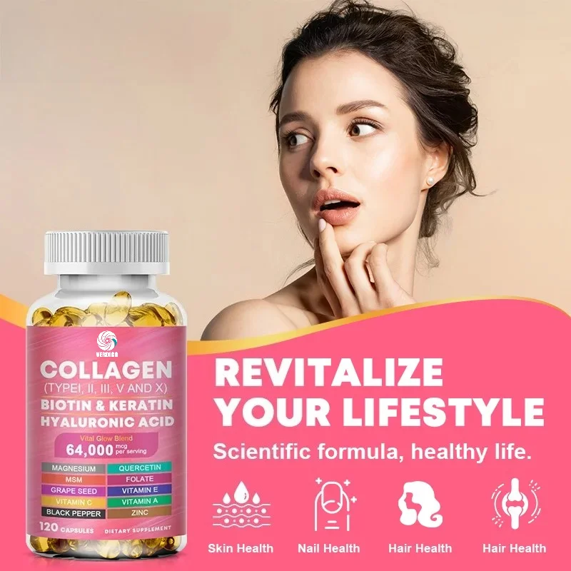 マルチコラーゲン、ビオチン、ケラチン配合のスキンケアサプリメ - Hair Care Collagen のレビューと価格