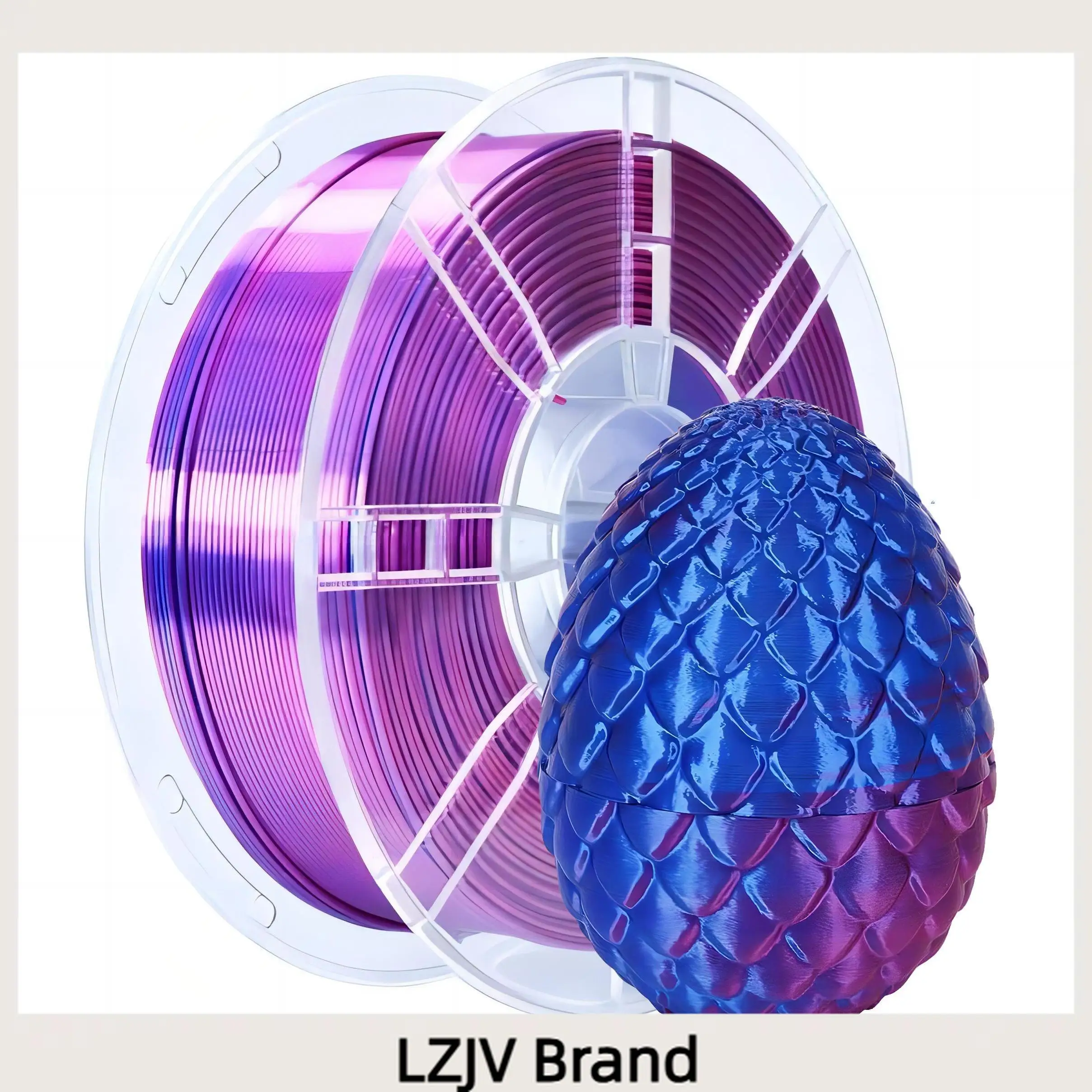 

PLA Silk Dual-Color/Triple-Color 3D Printer Filament 1.75mm Compatible with Bambu Multi-Tone Shiny Material for FDM Printing 1KG