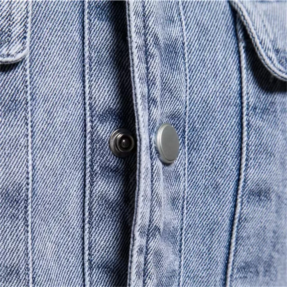 Spring Fashion 100% Cotton Denim Shirts Streetwear Men Casual Thick Long Sleeve Shirt for Men High Quality Men\'s Shirts Coats