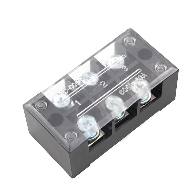 TBC-6003 TBC-6004 TBC-6006 TBC-6012 Terminal Blocks Fixed Terminals High Current Terminal Blocks Copper Contact 60A