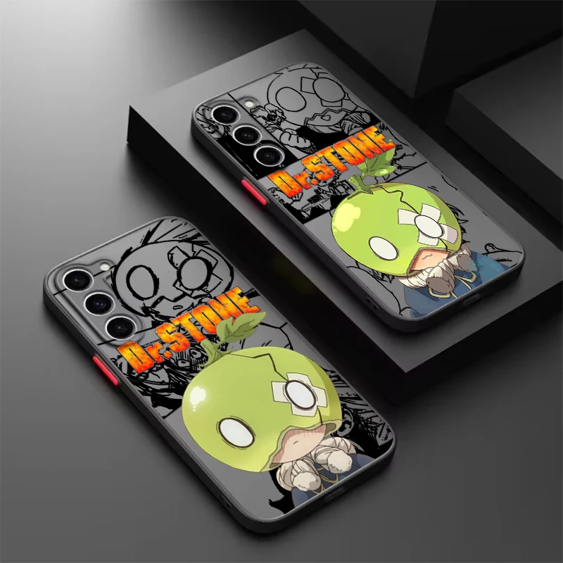 

D-Dr.STONE Anime Cool Cute Frosted Translucent For Samsung A53 A52 A33 A32 A51 A71 A21S A13 A73 A50 A22 A12 5G TPU Phone Case