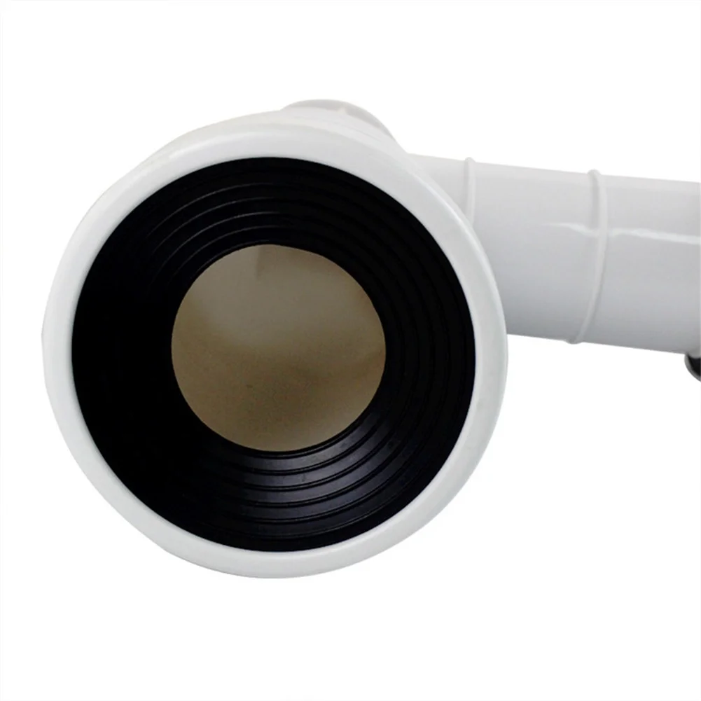 For Toilet For Bathroom Sink PP Elbow Connector Toilet Drain Pipe Bathroom Installation 90 Degree Drain Pipe Design