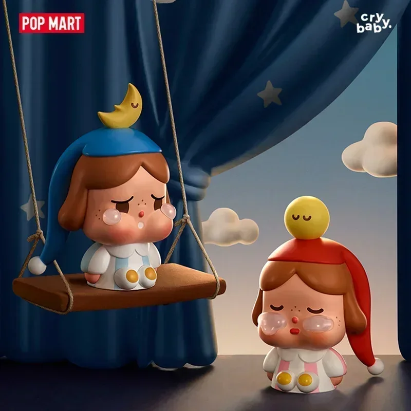 

POP MART CRYBABY 'Crying to the Moon' Mini Series Blind Box Surprise Mystery Box Cute Anime Action Figure Ornaments Figurines