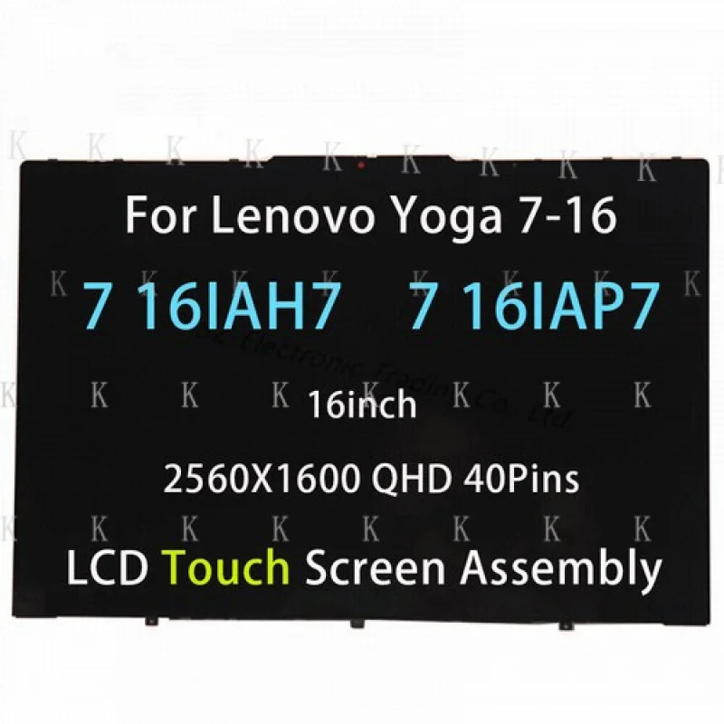 

C LCD Touch Screen Assembly For Lenovo Yoga 7 16IAP7 16IAH7 82QG 82UF 5D10S39808