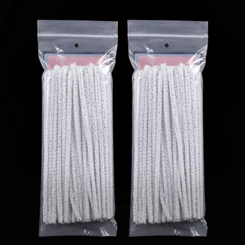 50pcs High Quality Cotton Smoking Pipe Cleaners Smoke Tobacco Pipe Cleaning Tool Cigarette Holder Accessories