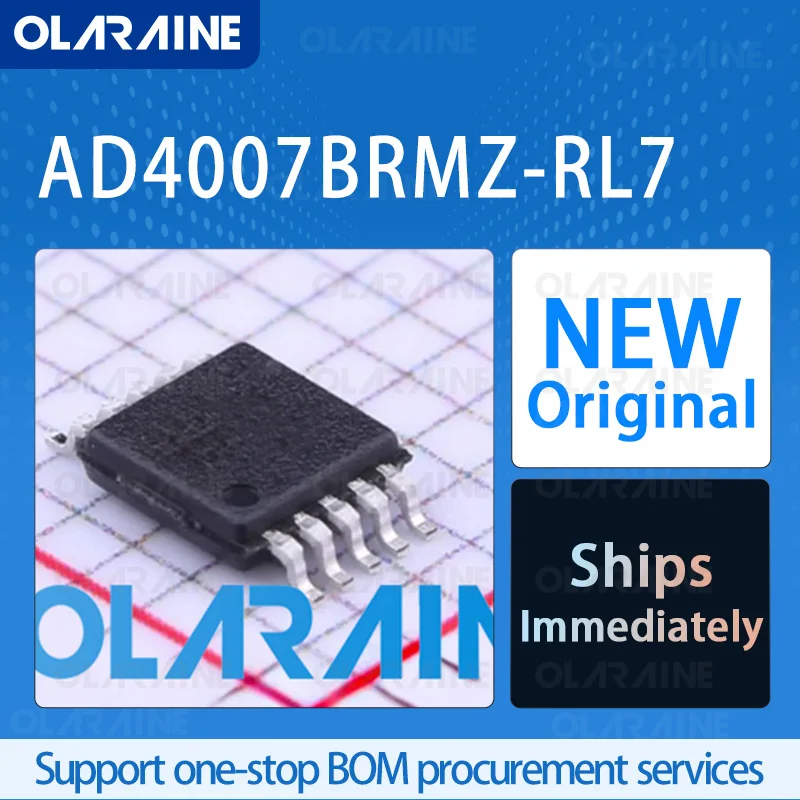 

1/5/10Pcs AD4007BRMZ-RL7 MSOP-10 original ic chip Analog-to-digital converters - ADCs RoHS 1 Channel Voltage 1.8 V