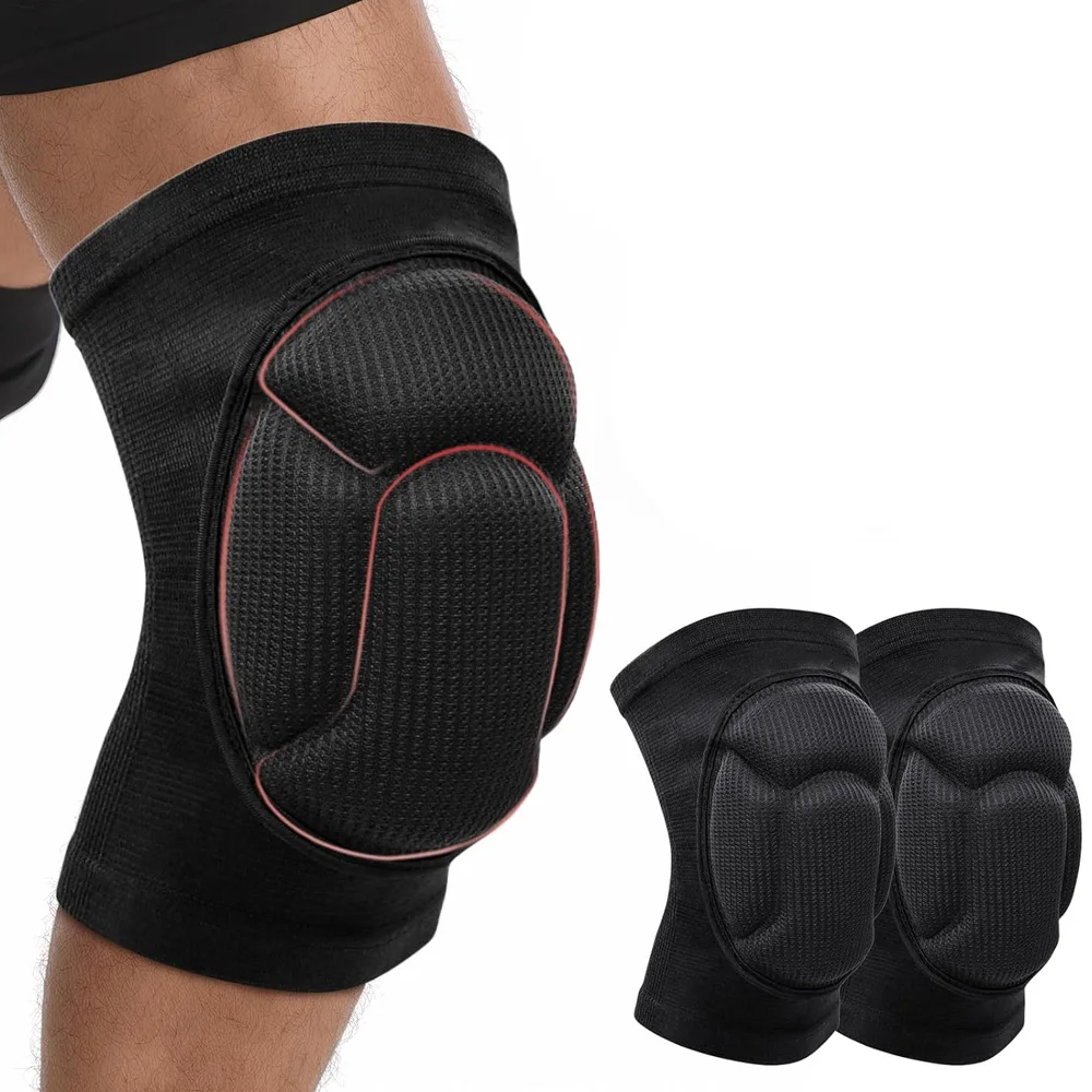 1 Paar Schutz-Knieschoner für Männer und Frauen, Arbeits-, Volleyball-Knieschoner, dicke, rutschfeste Knieschoner, weiche Knieschoner für Tanz und Gartenarbeit