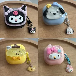 Cute Earphone Case for Samsung Galaxy Buds Live / Buds Pro / Buds 2 / Buds2 Pro Case Cute Cartoon Earphone Bags With Kerying