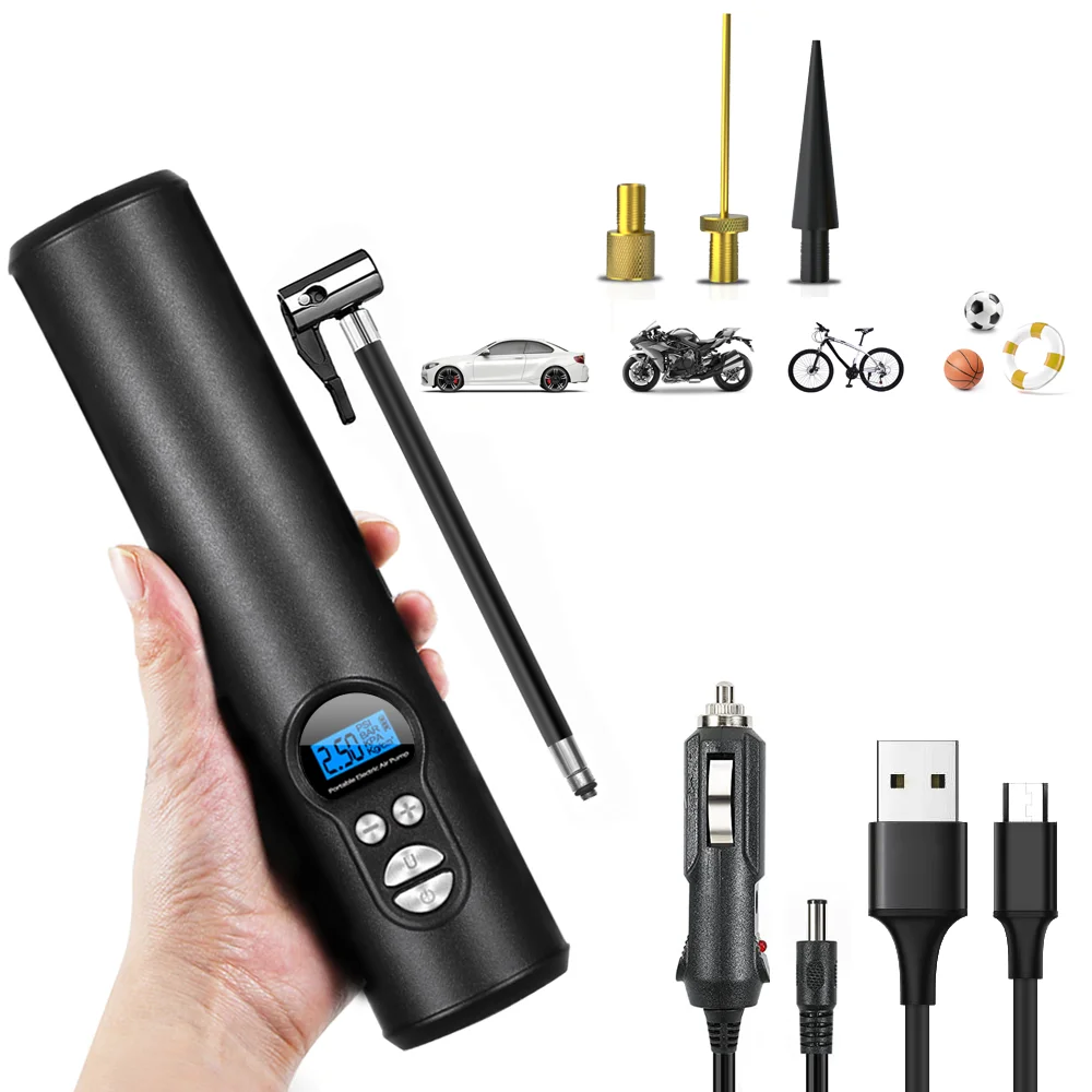 

Wireless Air Pump For Car Portable Tyre Inflator Electric Motorcycle Pump Air Compressor For Car Inflatable Pumps 140PSI