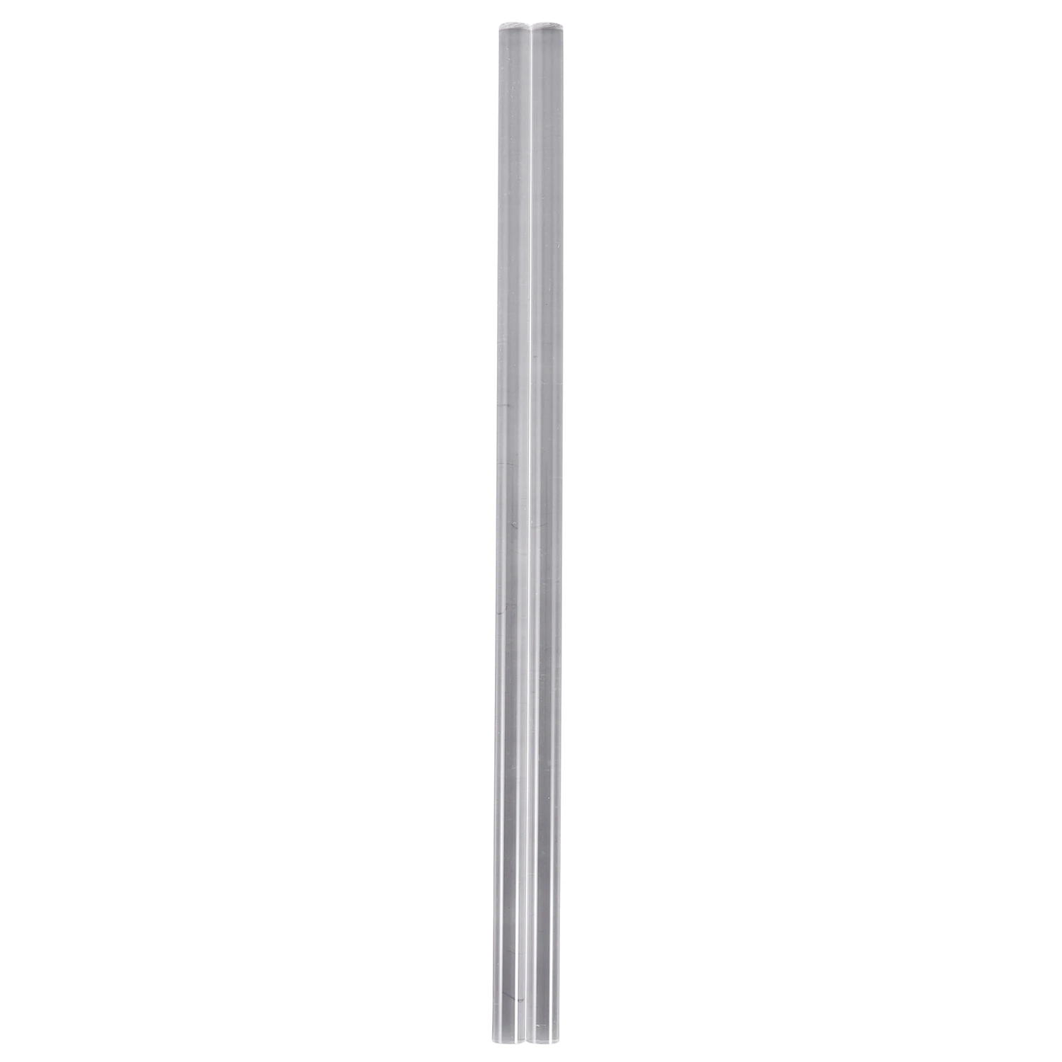 2Pcs 10mm Clear Round Perspex Acrylic Bar PMMA Extruded Rod 12