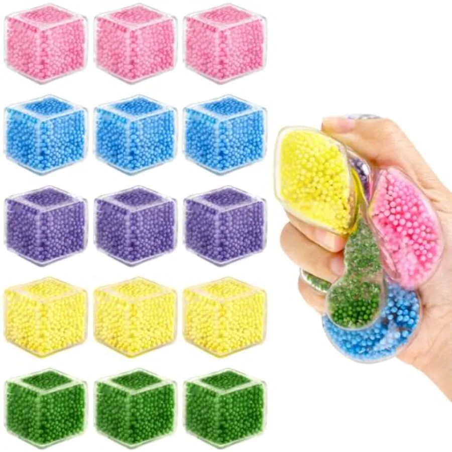 

Набор из 20 сенсорных игрушек-антистресс: кубики-сквиши в форме льда для подростков и взрослых