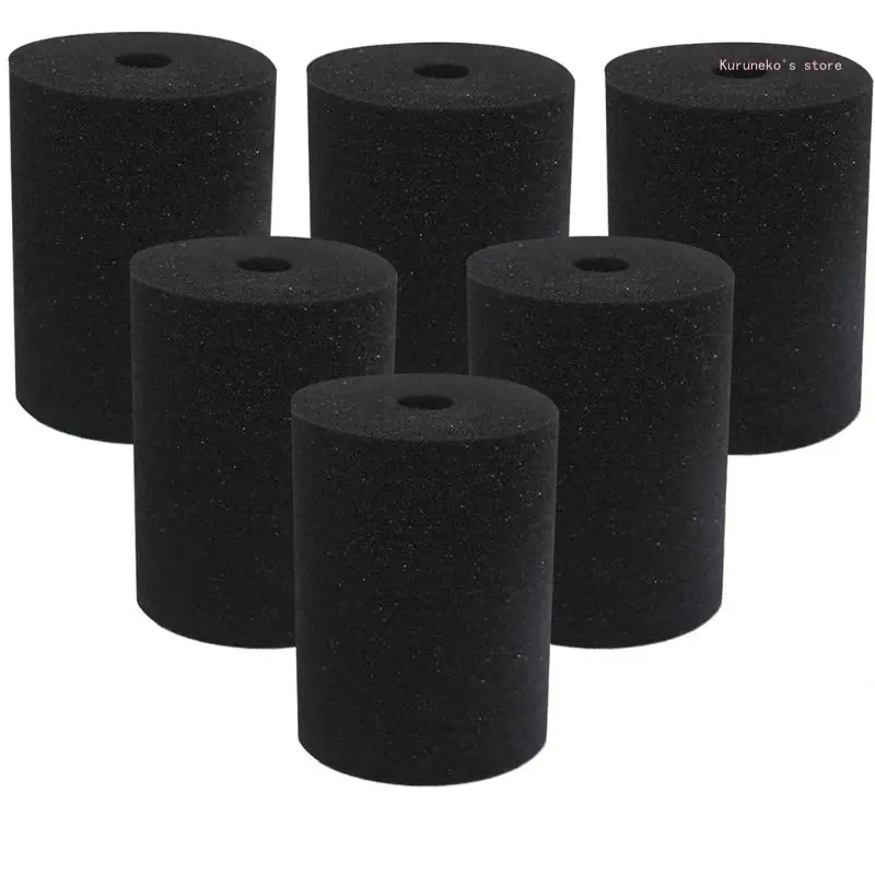 

6 Pieces Black Cup Turner Foam Flexible Tumbler Sponge Inserts for 10oz-40oz Skinny Common Tumbler Crafting Work with 3/4 Inch