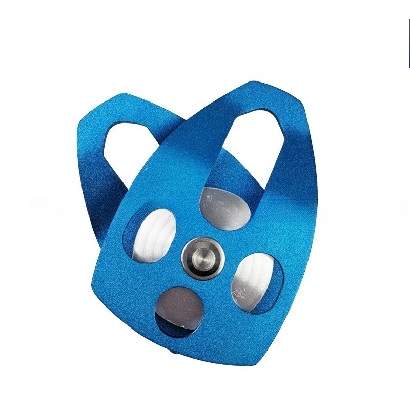 Climbing side plate large pulley, single pulley, hoisting pulleys, mountaineering, rock climbing, caving, multi-functional