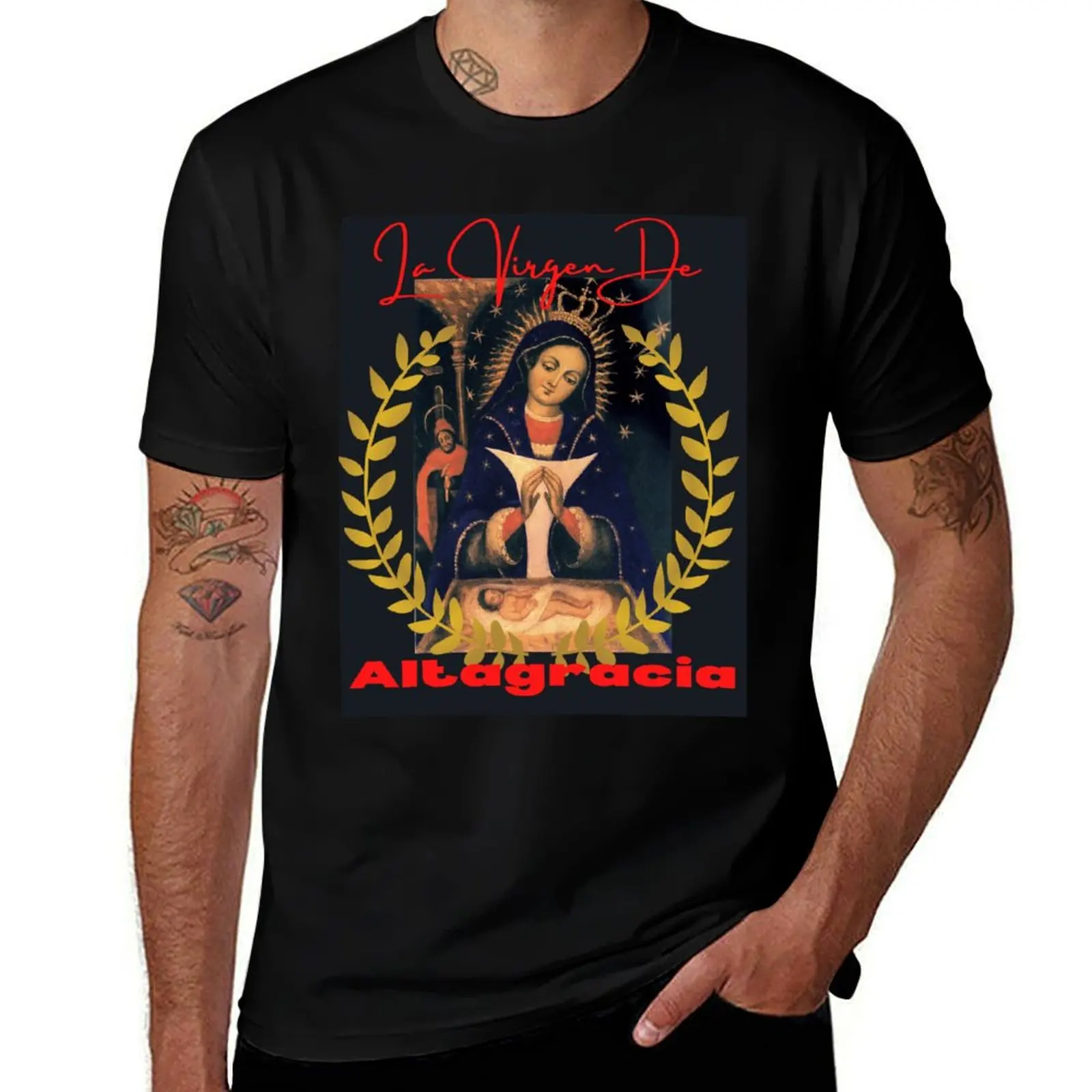 

quality man Altagracia t man T-Shirt luxury De t La Virgen men t shirt shirt cotton 100% summer shirts high brand