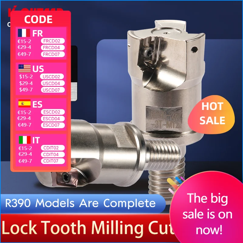 

R390 Locking Tooth Milling Cutter Disc R39011T308 Split Type Anti-vibration Milling Cutter Head Screw Connection CNC Lathe Tools