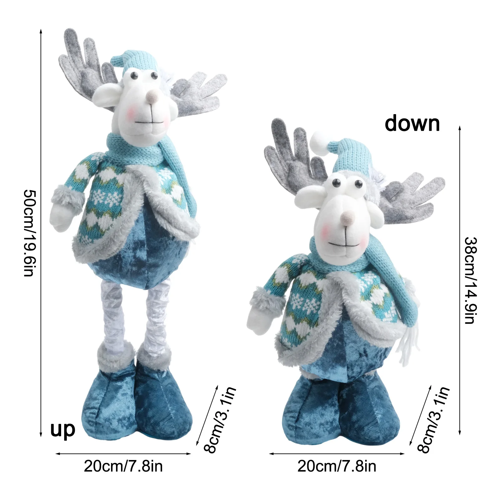 Birthday Celebrations Telescopic Decoration Christmas Party Supplies Eye-catching Centerpiece Measure 50 X 20 Cm