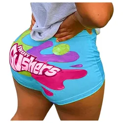 Fruit Gushert Print Women Yoga Shorts Push Up Butt Lift Mini Hot Short Pants Booty Shorts Gym Clothes Sexy Sports Workout Pants