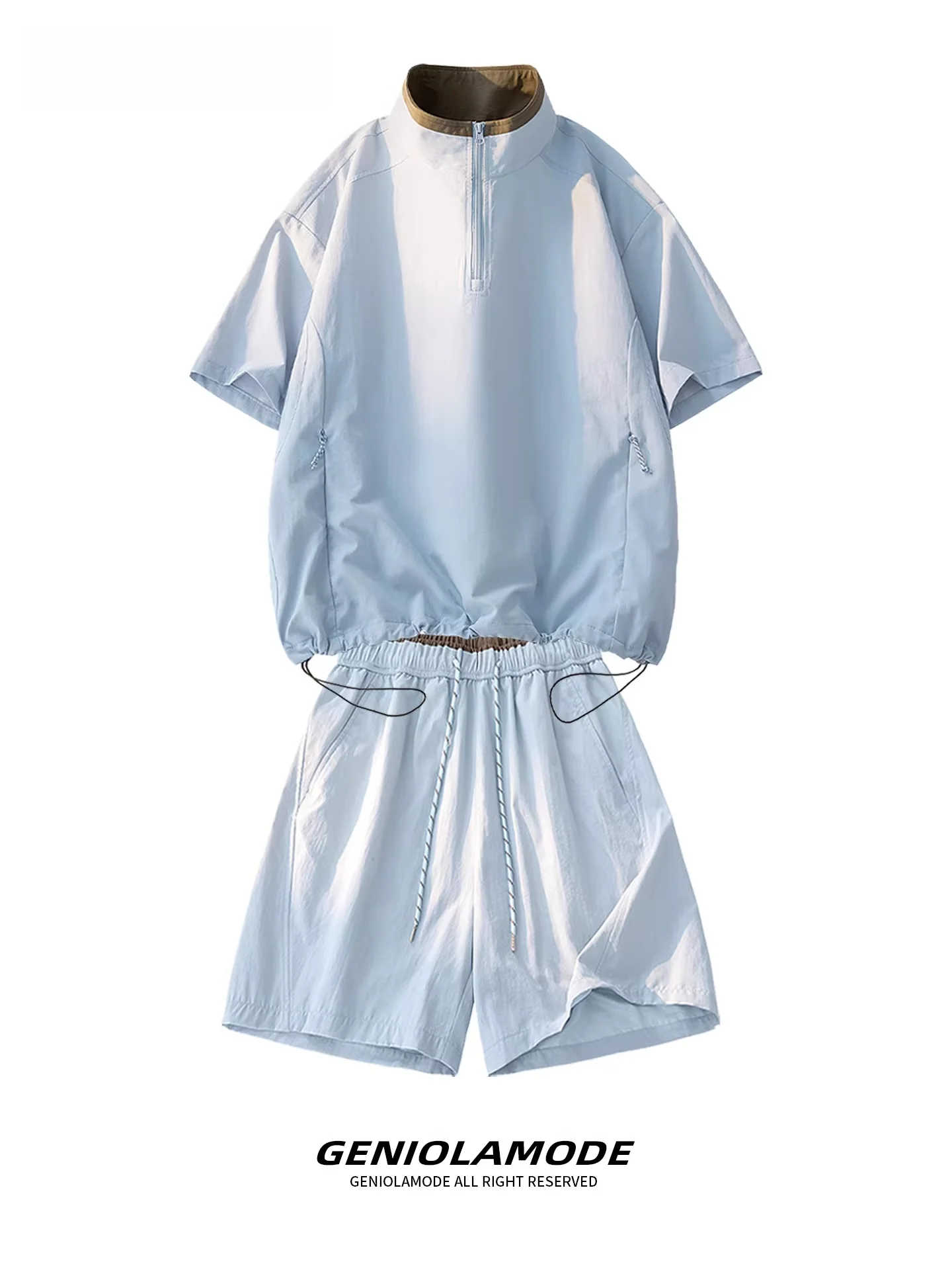 ensemble-short-et-t-shirt-a-demi-zip-respirant-et-leger-genio-lamode-pour-homme-–-collection-ete-sportswear-sensation-fraiche-et-decontractee