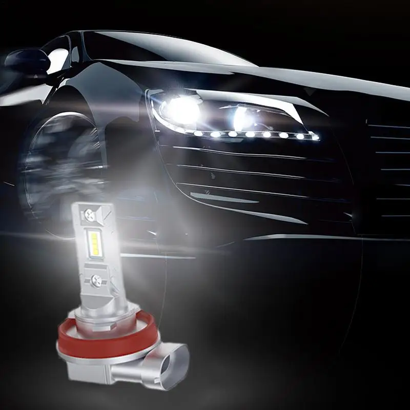 

H11 H8 Светодиодные фары высокой яркости 12 В 6000 К Дневные ходовые огни Автомобильные светодиодные передние противотуманные фары для ночи