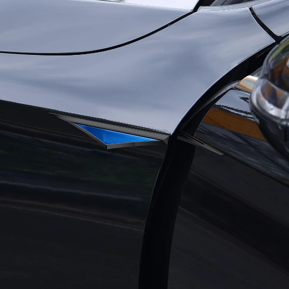 2 Stück 3D Metall Auto-Zubehör Seitentür-Emblem Autoaufkleber Kotflügel-Emblem Abzeichen aus Zinklegierung – Detail 8