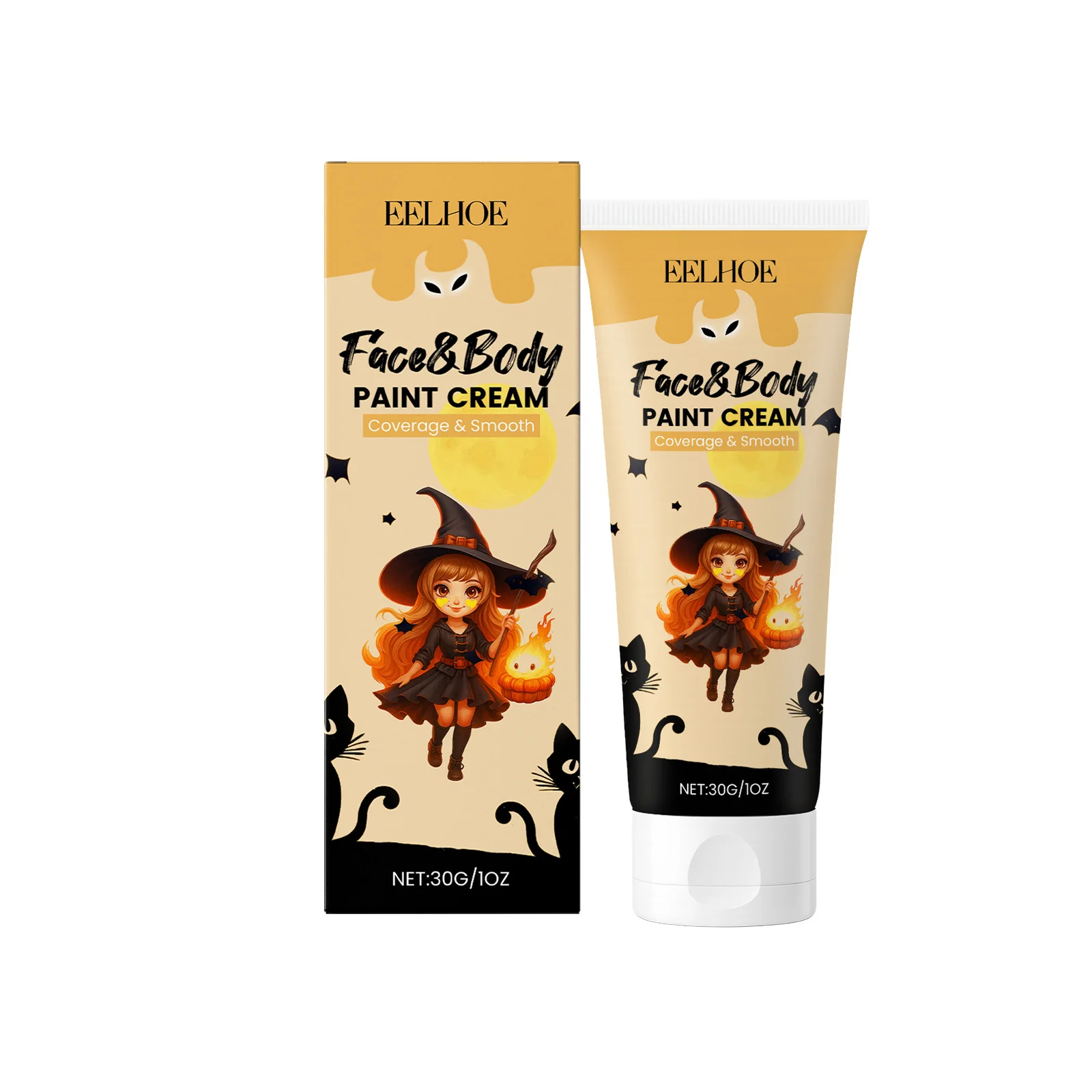 Halloween rosto corpo pintura fundação creme cosplay palhaço colorido capa à prova dwaterproof água pele festivo maquiagem pintura pigmentos